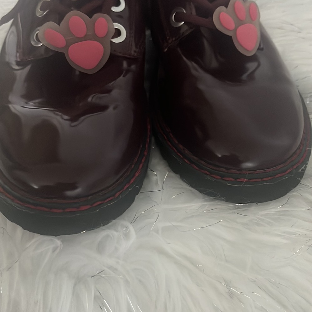 Zara Kids Shoes Pink Panther patent leather in burgundy size 37 - Picture 7 of 9